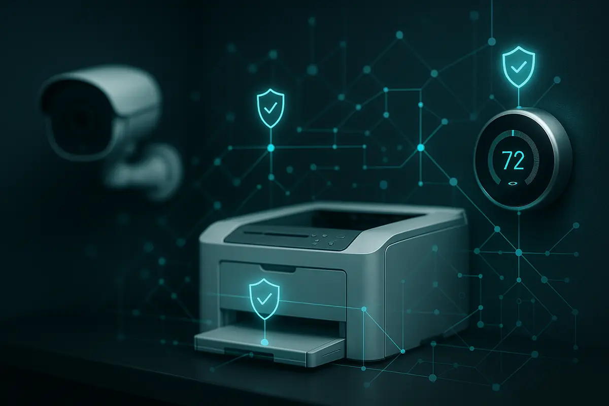 IoT Security for Small Business: Your Cameras, Printers, and Smart Devices Are Attack Vectors